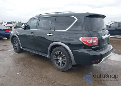 2017 Nissan Armada Platinum from USA, damaged, VIN JN8AY2ND1H9003702